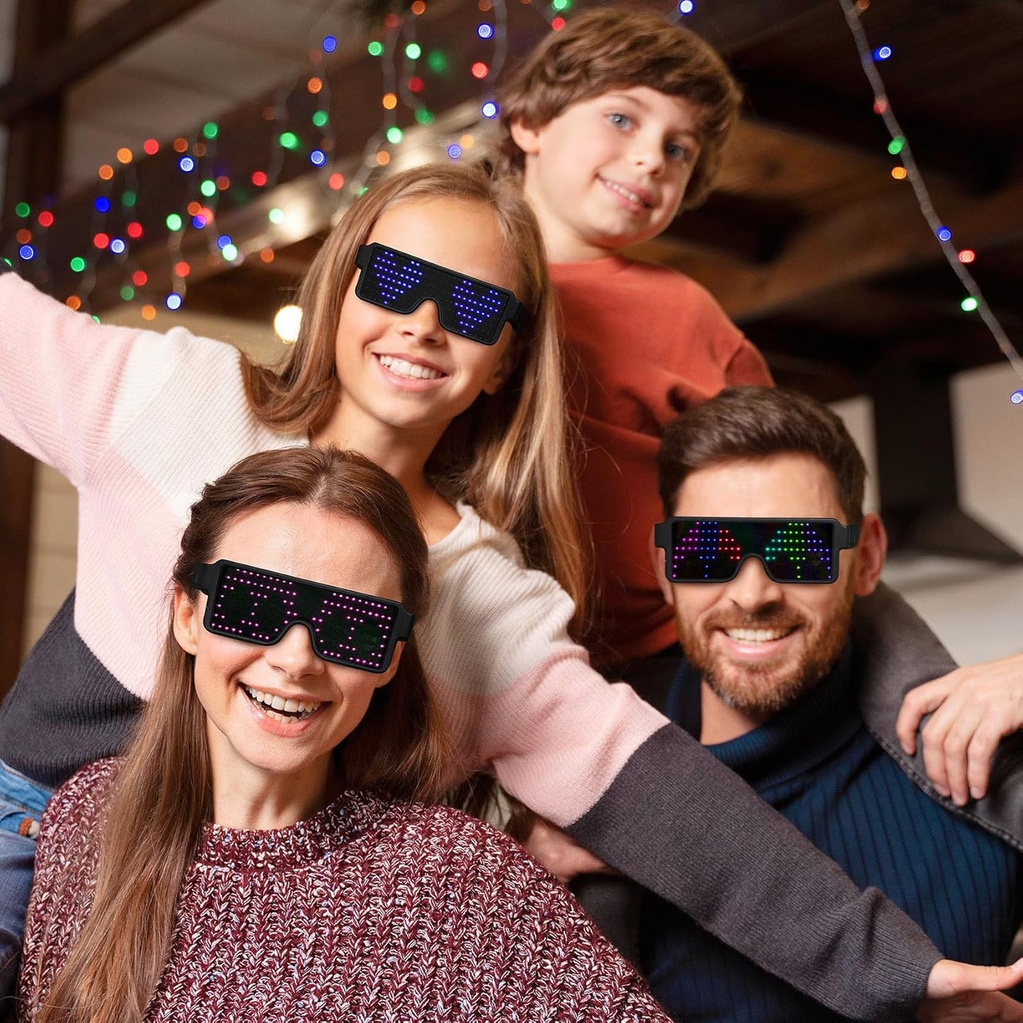 Rechargeable LED Glasses Light Up The Festival