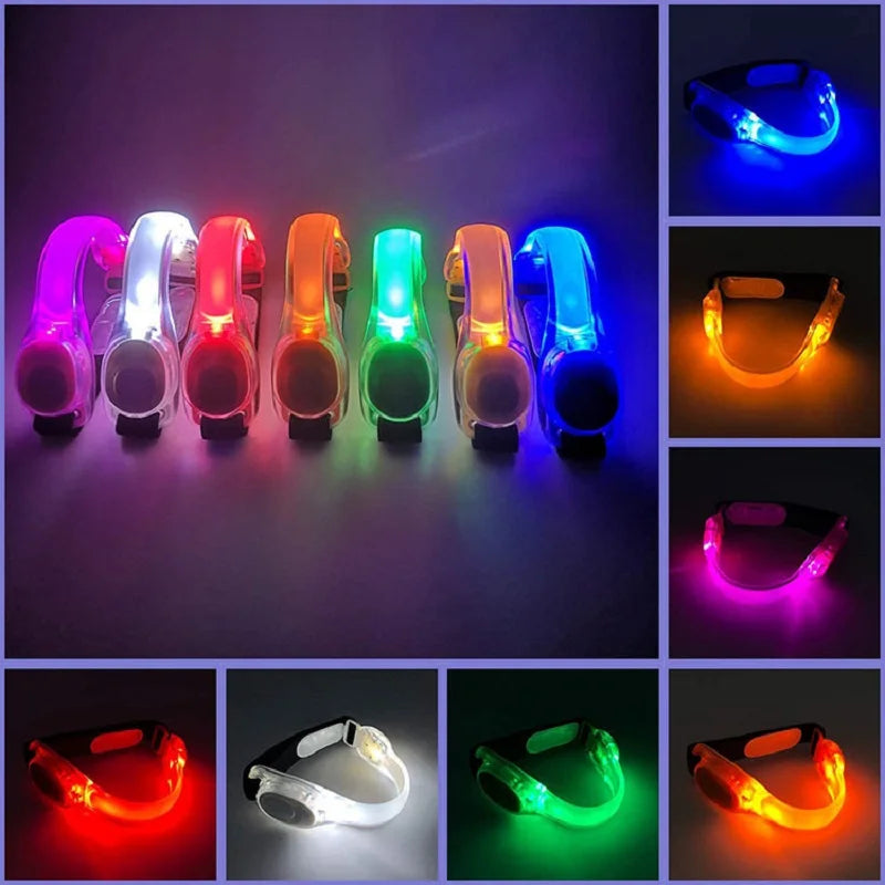 LED Light up Armband Adjustable Wearable Running Arm Belt Glow the Dark for Running Walking Cycling Concert Roller Skates Light