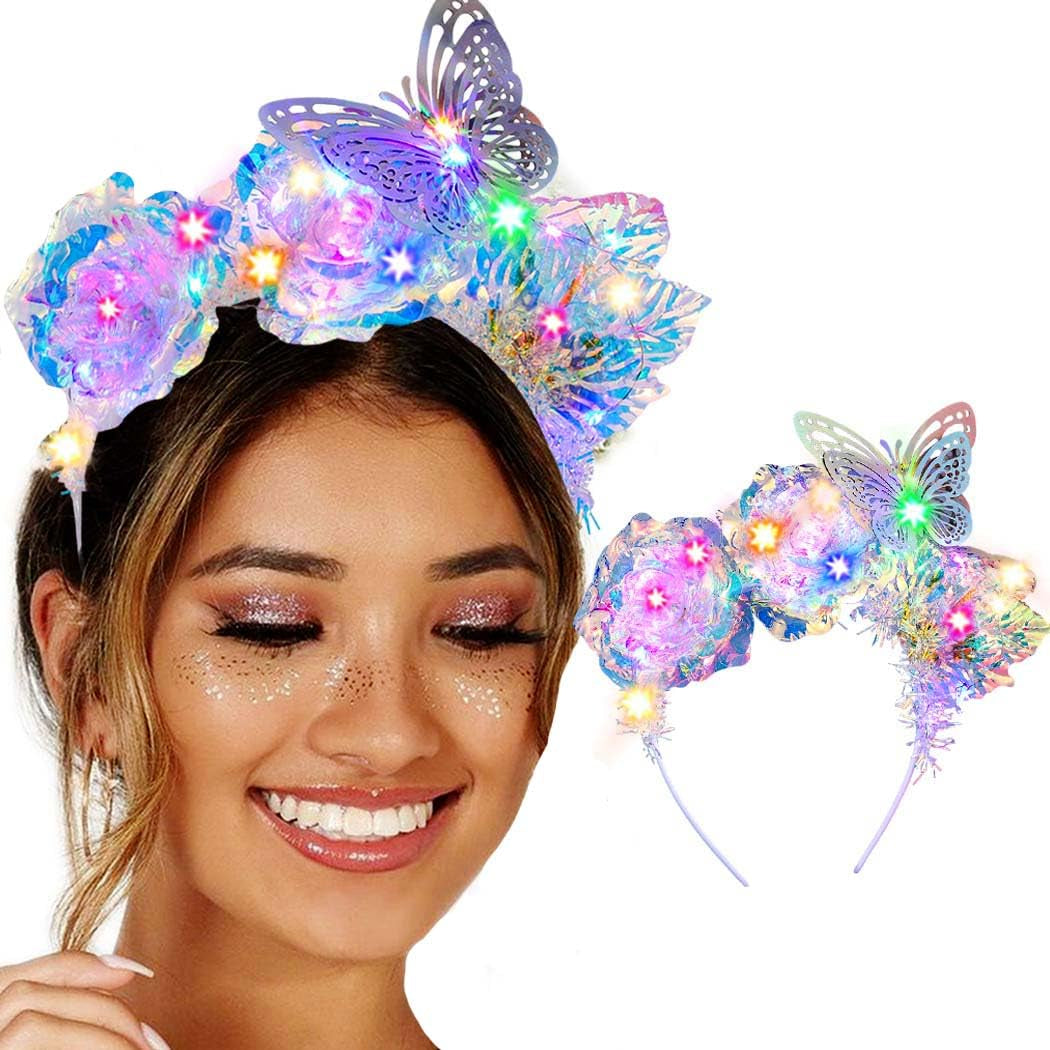 Light Up Glowing Flower Hair Accessory