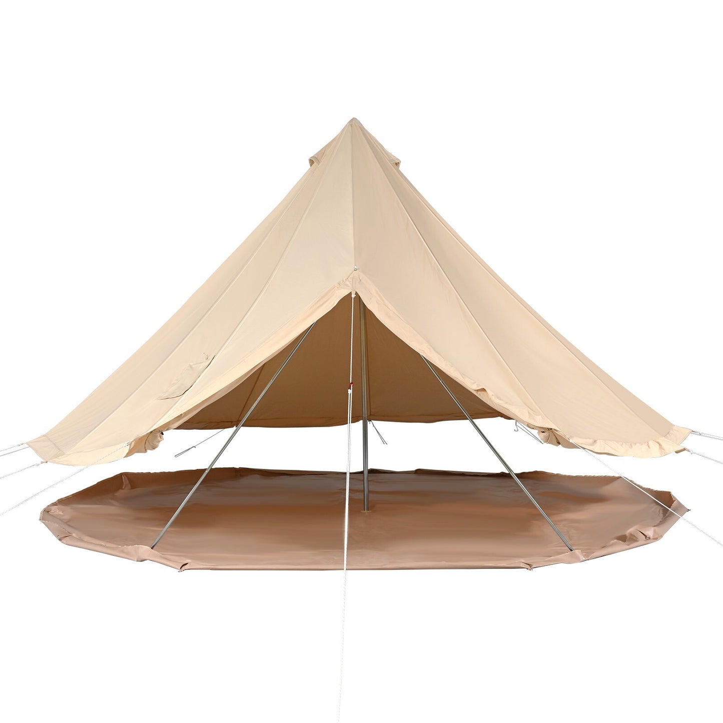 Canvas Bell Tent 3M, 4M, 5M, 6M, or 7M Camping Yurt with Stove Jack