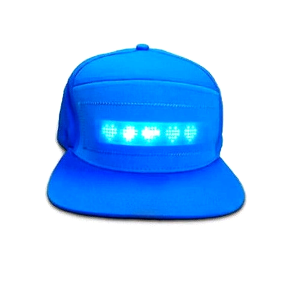 Programmable Custom LED Scrolling Message Baseball Cap - Bluetooth App Control
