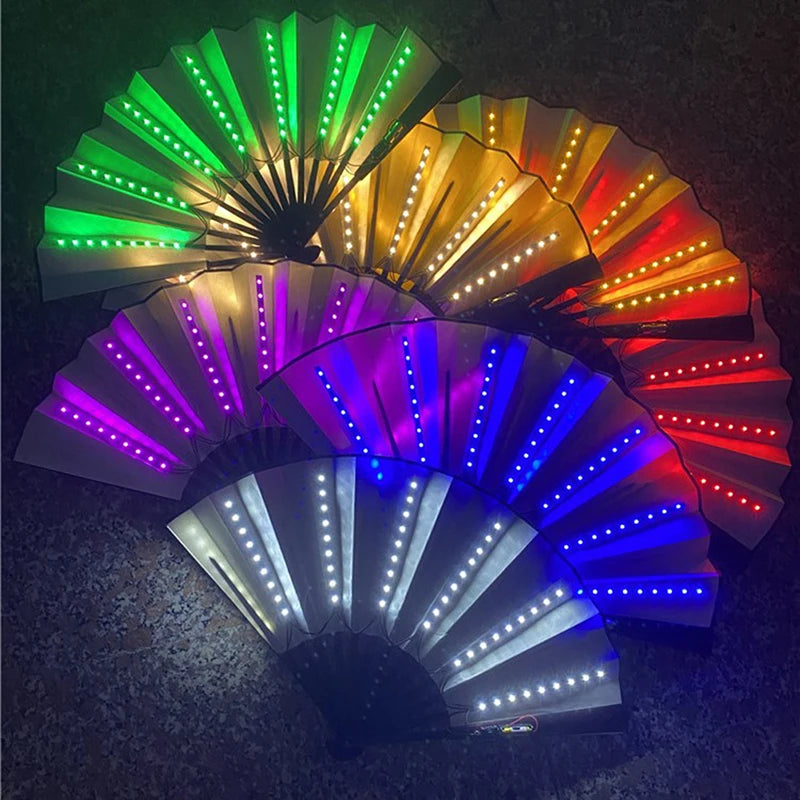 Glow Folding LED Dancing Light Fan Night Show