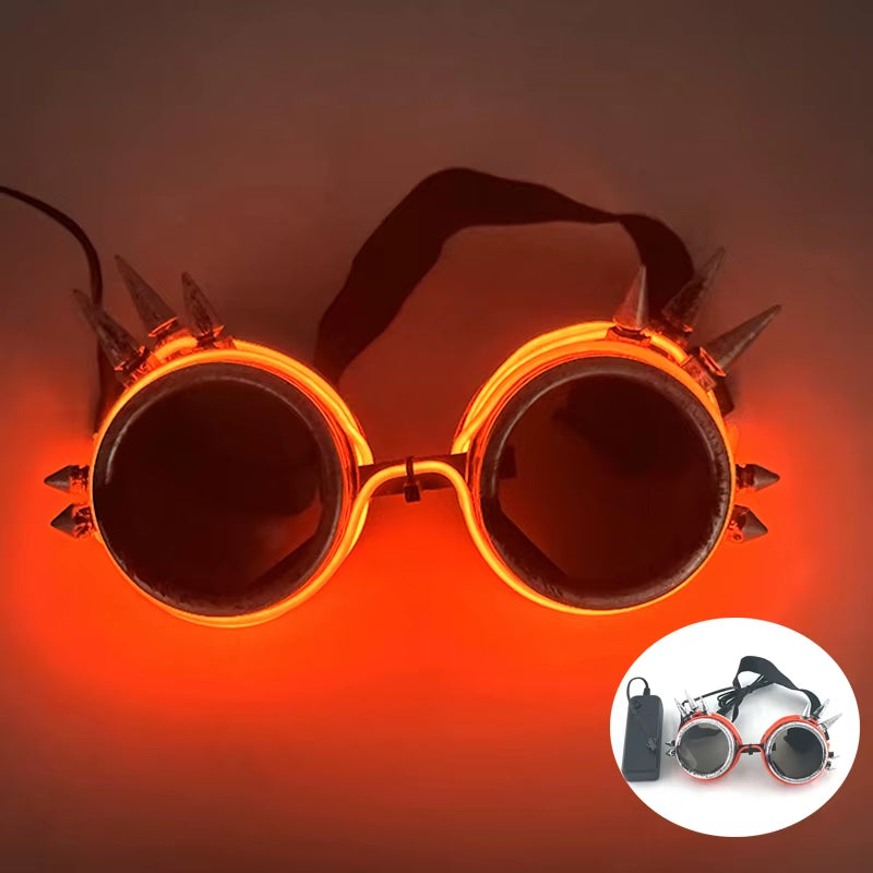 1PC Light up LED Glasses Glow Sunglasses EL Wire Neon Glasses Glow in the Dark Party Supplies Neon Party Favors for Kids Adults