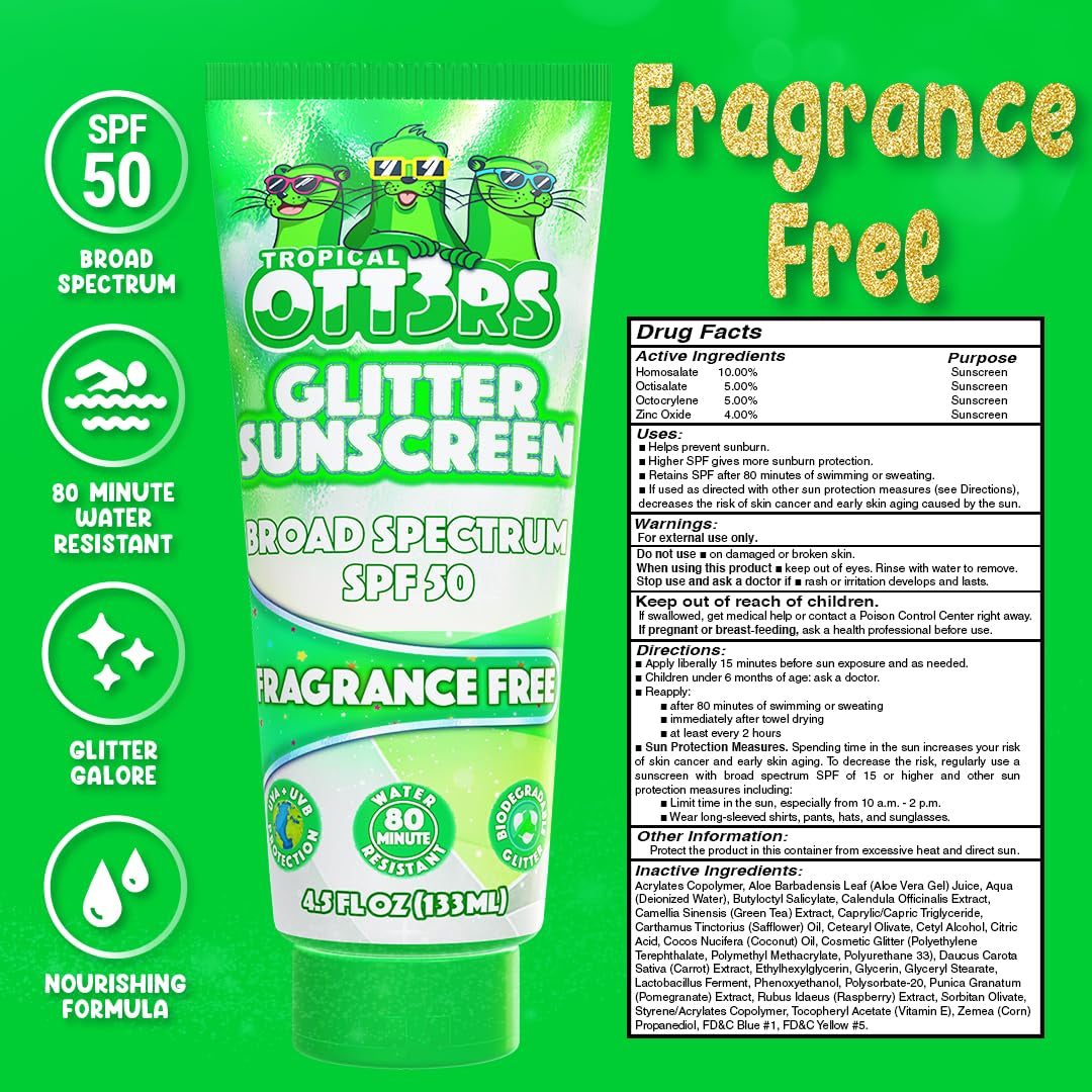 Sparkle & Shimmer Glitter Sunscreen 4.5Oz - SPF 50