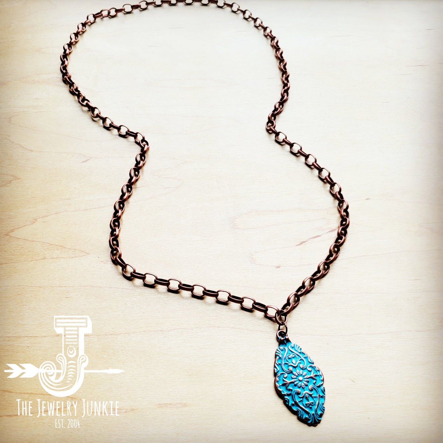 Antique Layering Necklace w/ Burnished Filigree Pendant 258t