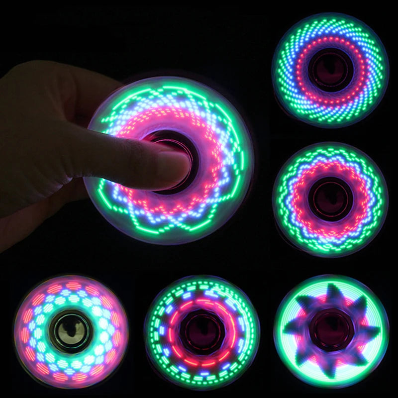 Creative LED Light Luminous Fidget Spinner - 6Colors