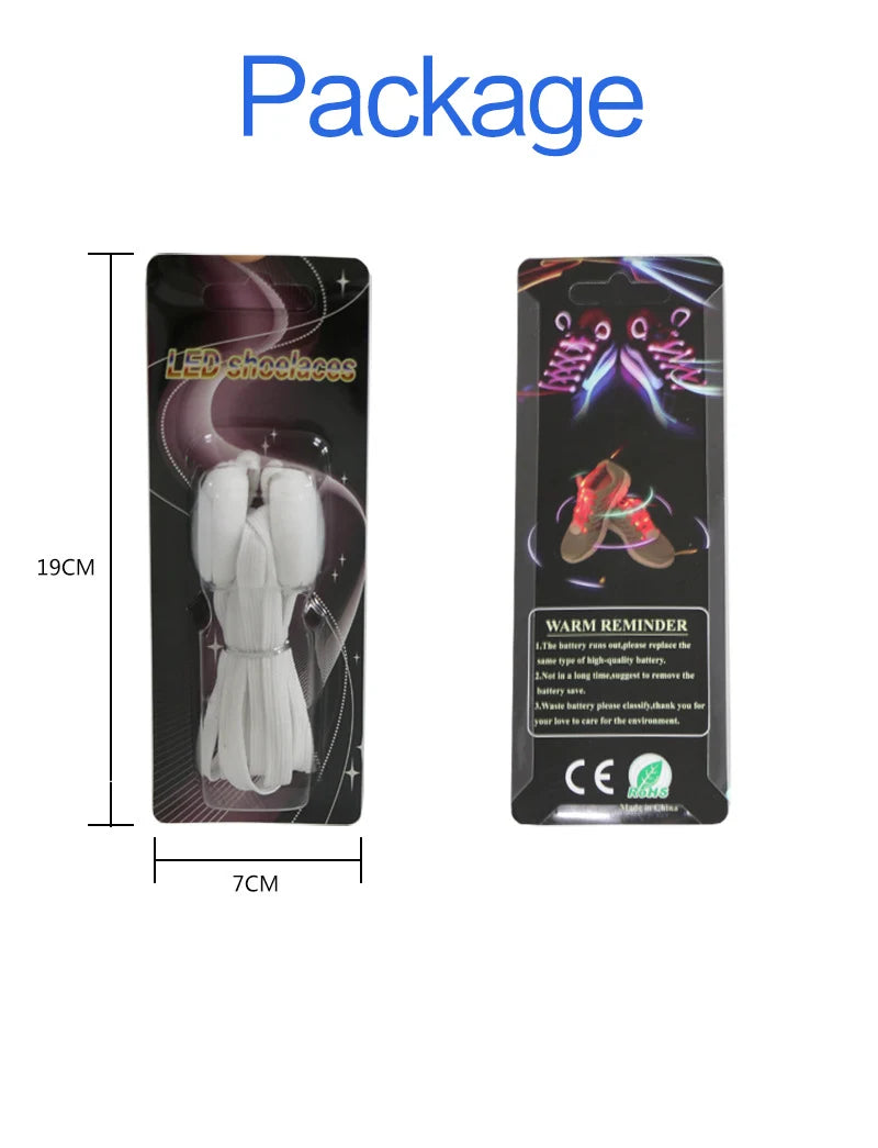 1 Pair LED Shoelaces Luminous - Light Up Colors