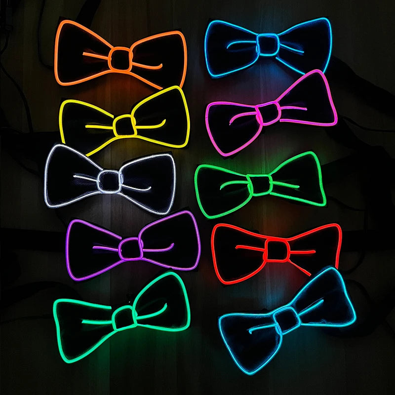 Light Up LED Glow Glasses and Bowties - Multiple Style and Color Options Available