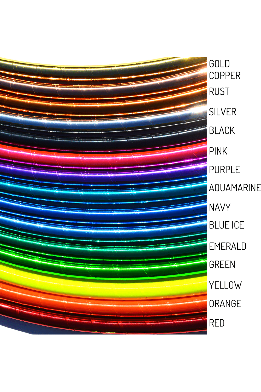 Beginner & Weighted Taped Hula Hoops | Mirror, Holographic, & Gaffer Grip Tape