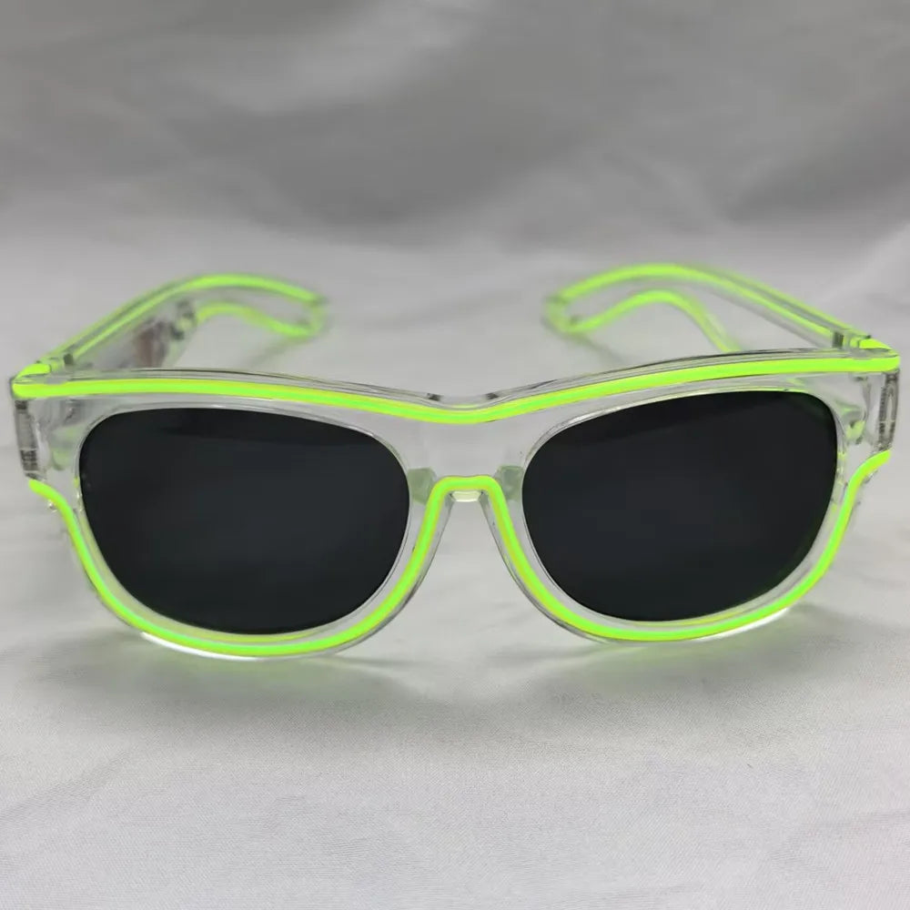 Wireless LED Light Up Luminous Sunglasses - Rechargeable