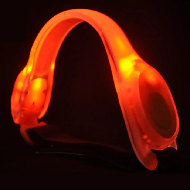 LED Light up Armband Adjustable Wearable Running Arm Belt Glow the Dark for Running Walking Cycling Concert Roller Skates Light