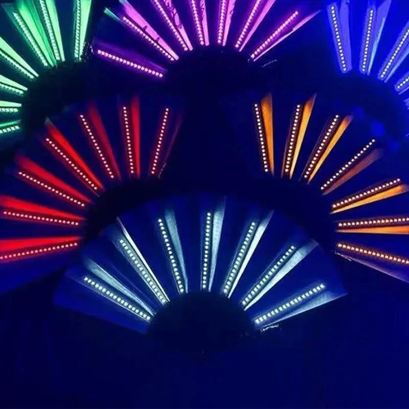 Glow Folding LED Dancing Light Fan Night Show