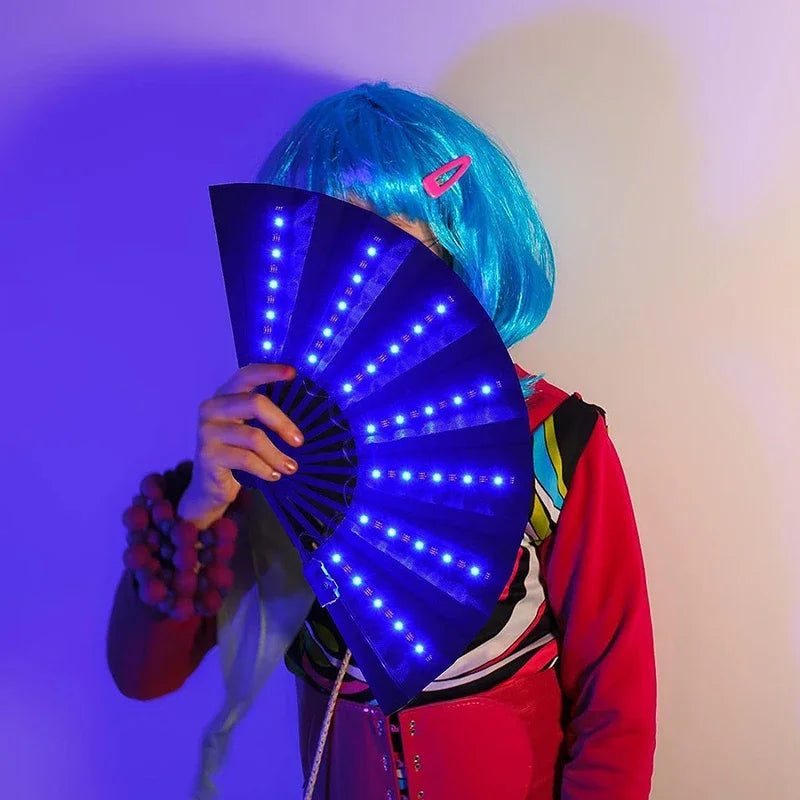 Glow Folding LED Dancing Light Fan Night Show