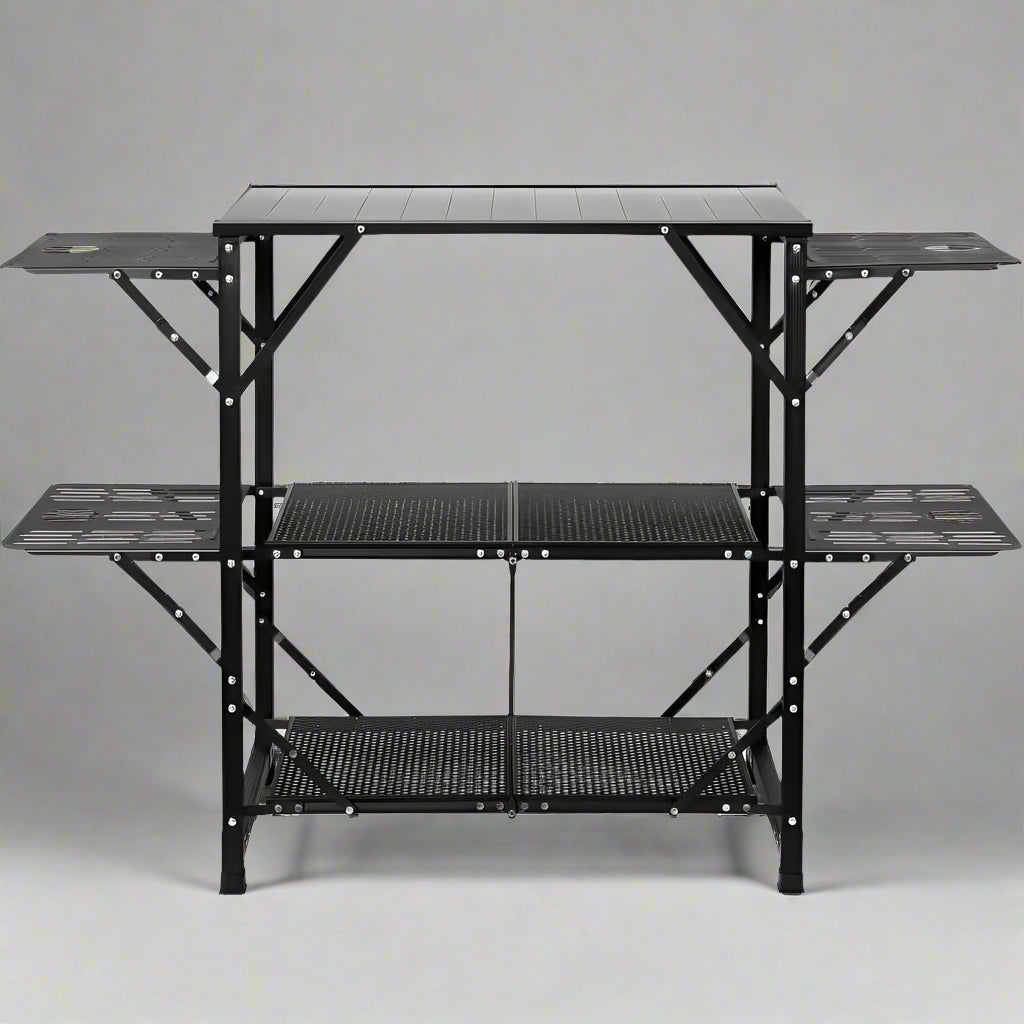 Camping Kitchen Table, 1-Piece Folding Portable Cook Station with a Carrying Bag