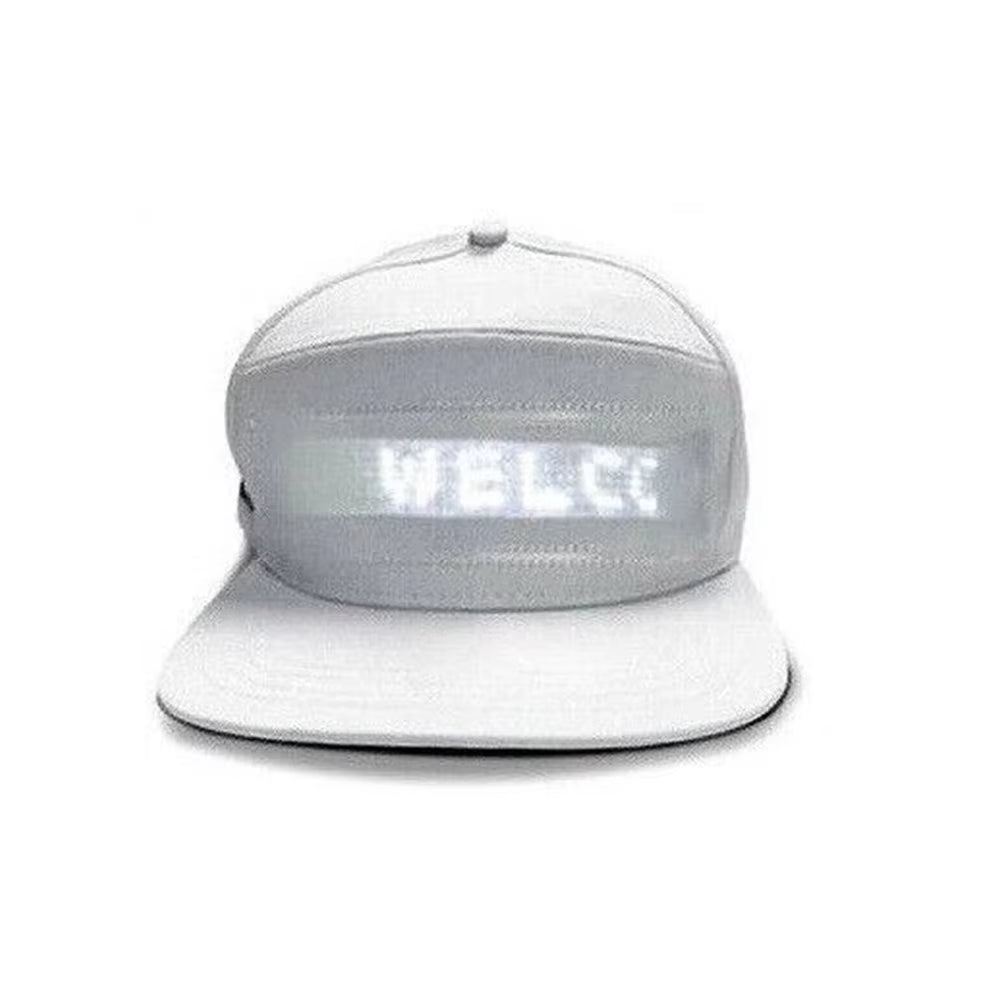 Programmable Custom LED Scrolling Message Baseball Cap - Bluetooth App Control