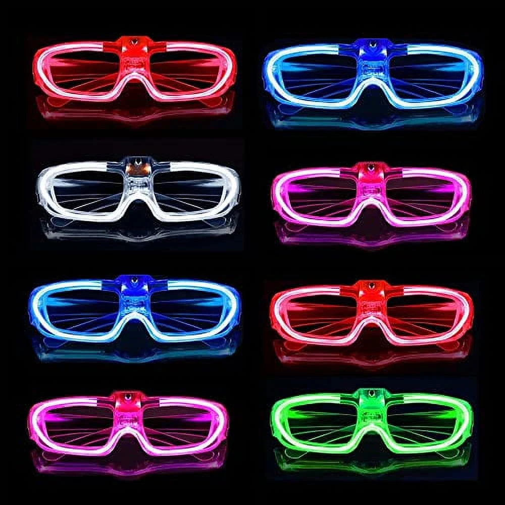 Frame LED Light Up Flashing Glasses, 12 Pack