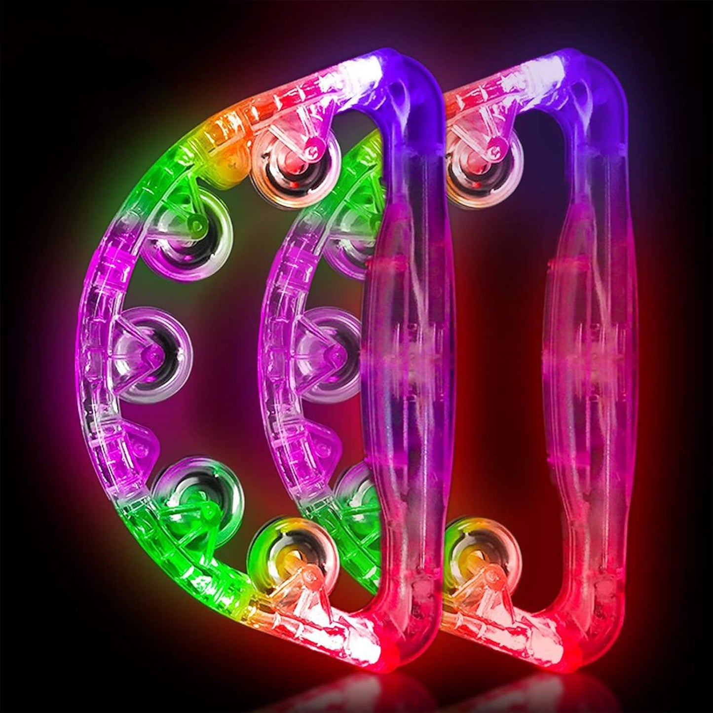 Handheld LED Tambourine, Light up Toy