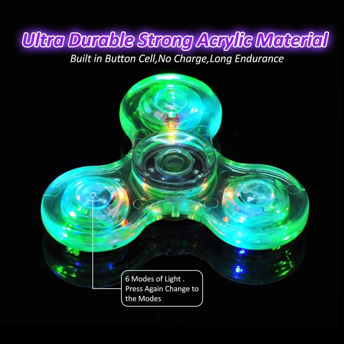 Light Up Fidget Spinner Luminous Hand Spinner