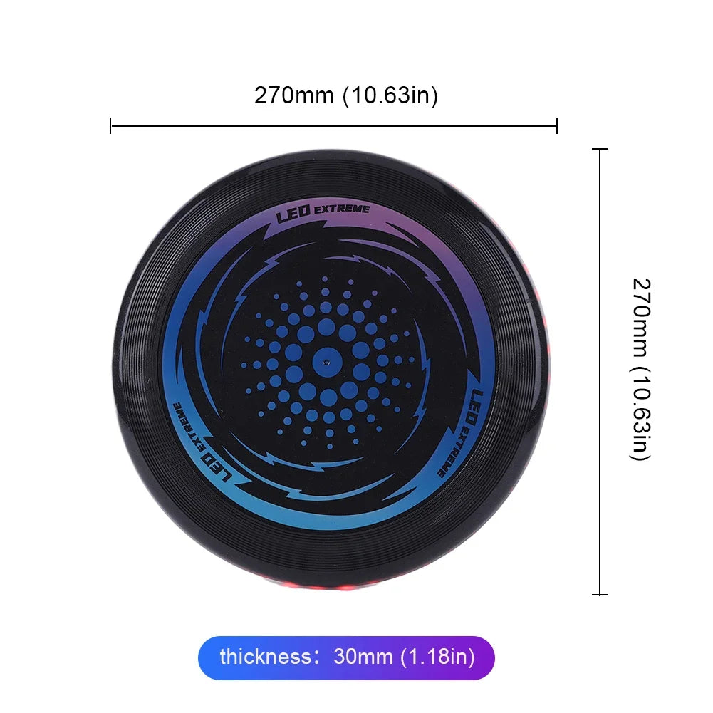 LED Light up Flying Disc Rechargeable Flying Disc Ultimate Brightness Glowing Disc Golf 49 Leds Flying Disc for Outdoor Sports