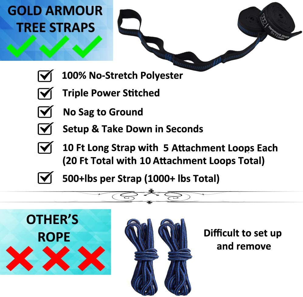 Camping Hammock - Portable Single Hammock 