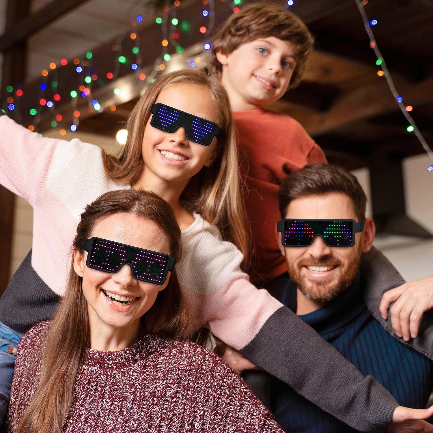 Rechargeable LED Glasses Light Up The Festival