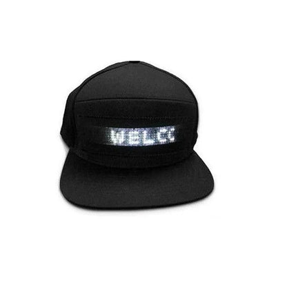 Programmable Custom LED Scrolling Message Baseball Cap - Bluetooth App Control