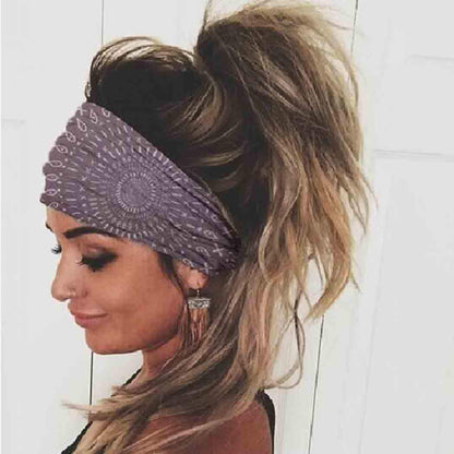 Boho and Tie Dye  Wraps Headbands, 3Pcs