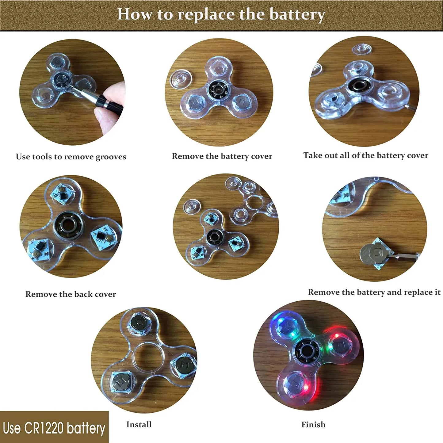 Light Up Fidget Spinner Luminous Hand Spinner 