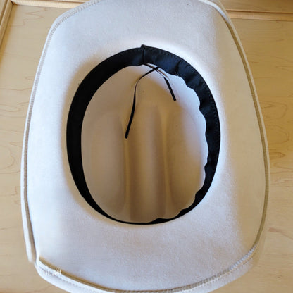 Turquoise Accent Guinea Feather Hat Band + Choice of Hat 986i