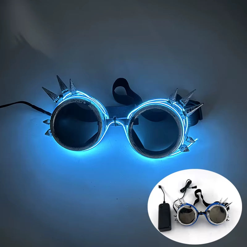 1PC Light up LED Glasses Glow Sunglasses EL Wire Neon Glasses Glow in the Dark Party Supplies Neon Party Favors for Kids Adults