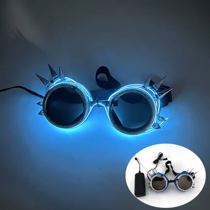 1PC Light up LED Glasses Glow Sunglasses EL Wire Neon Glasses Glow in the Dark Party Supplies Neon Party Favors for Kids Adults