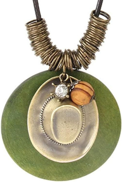 Handmade Vintage Necklace with Various Pendant Options 