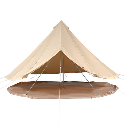 Canvas Bell Tent 3M, 4M, 5M, 6M, or 7M Camping Yurt with Stove Jack