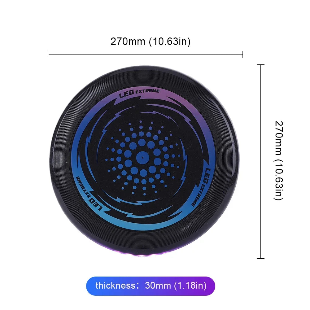 LED Light up Flying Disc Rechargeable Flying Disc Ultimate Brightness Glowing Disc Golf 49 Leds Flying Disc for Outdoor Sports