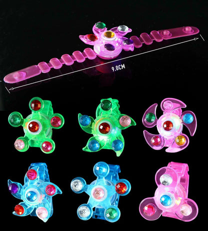 Light Up Rings and LED Bracelets Glow in the Dark, 36 Pack