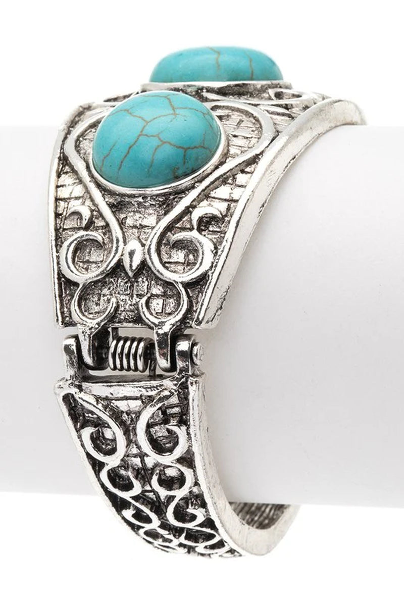 Stone Embossed Western Boho Bracelet