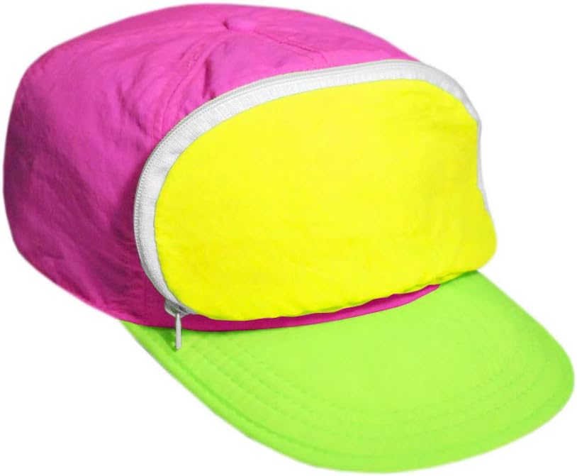 Retro 80S/90S Fanny Pack Hat with Hidden Zipper Pocket | Adjustable Festival & Rave Cap for Men & Women