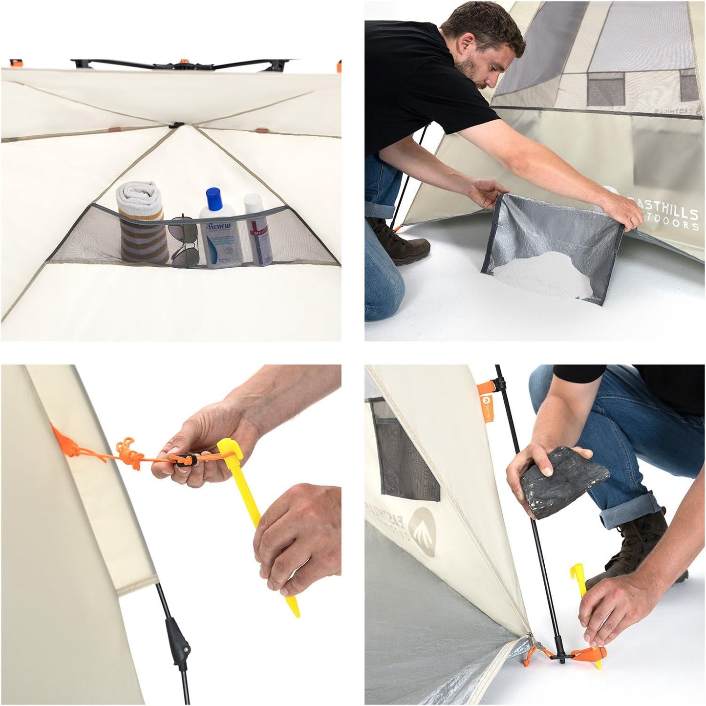 Instant Shader Deluxe XL Sun Shelter - Extended Zippered Porch Included