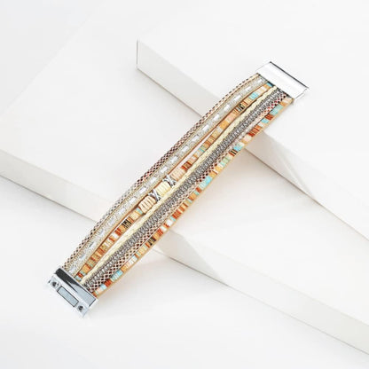 Leather Multilayer Bracelet Ladies Bracelet Women Closure