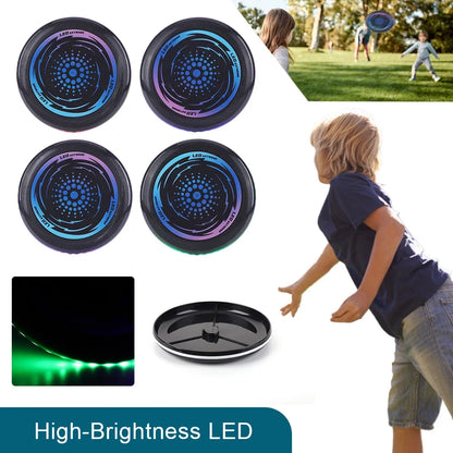 LED Light up Flying Disc Rechargeable Flying Disc Ultimate Brightness Glowing Disc Golf 49 Leds Flying Disc for Outdoor Sports