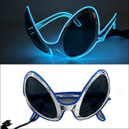 1PC Light up LED Glasses Glow Sunglasses EL Wire Neon Glasses Glow in the Dark Party Supplies Neon Party Favors for Kids Adults