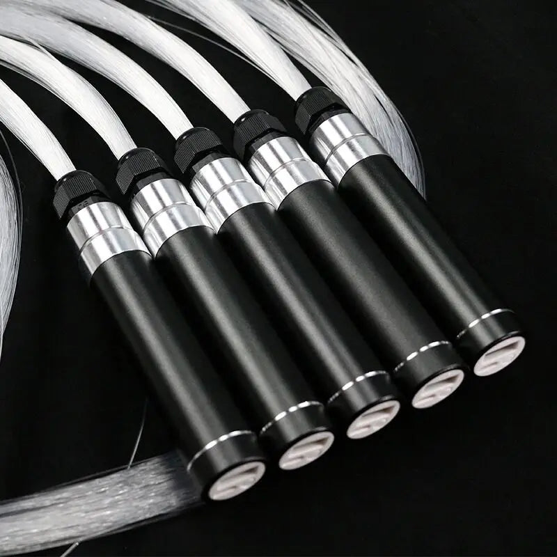 LED Fiber Optic Whip Rechargeable Fiber Optical Pixel Light-Up Whip Light Flow Toy F/Dance Party Lighting Show Rave EDM Music