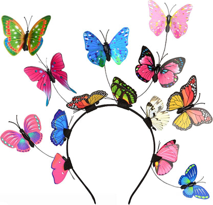 Butterfly Fascinator Hats Women Monarch Tea Party Headband Alice in Wonderland Hat Kentucky Derby Halloween Costume