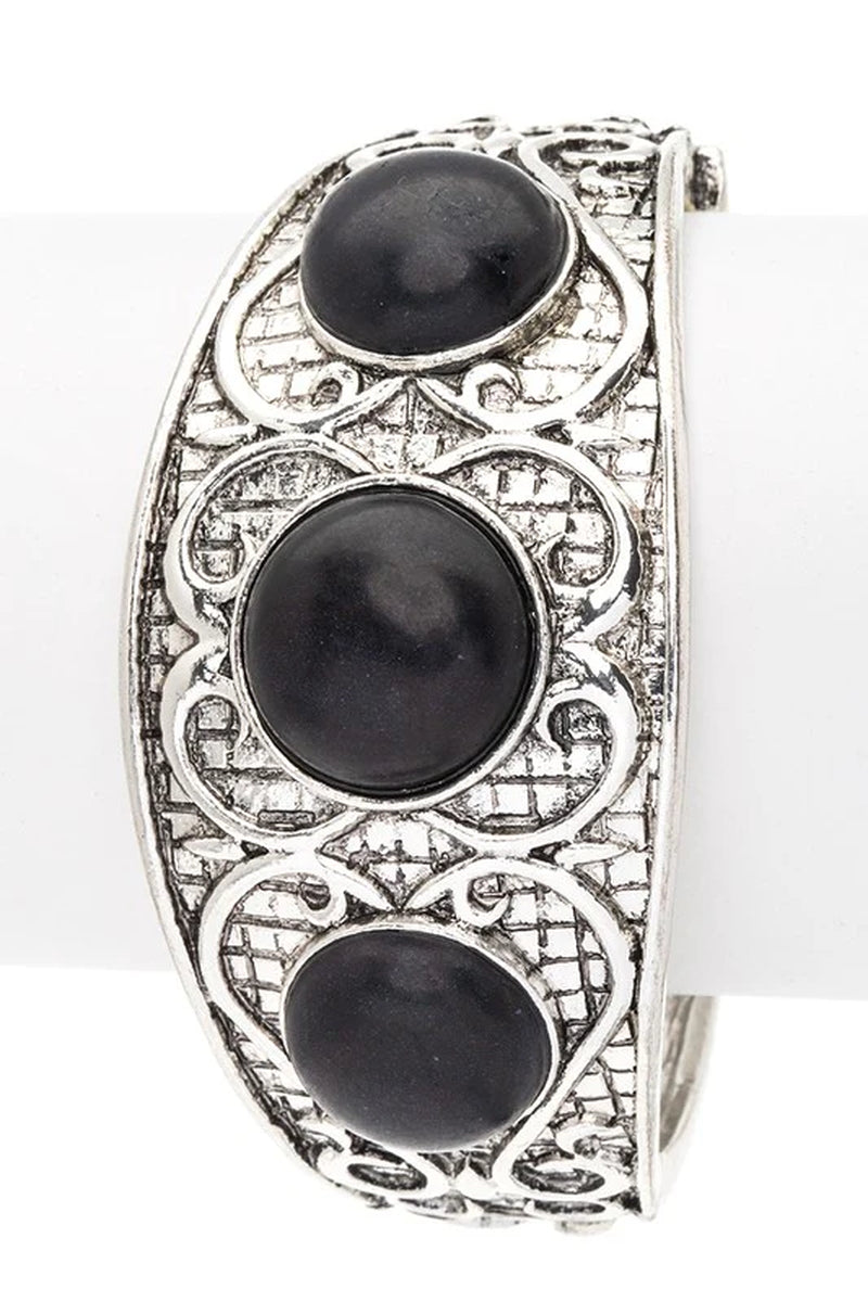 Stone Embossed Western Boho Bracelet