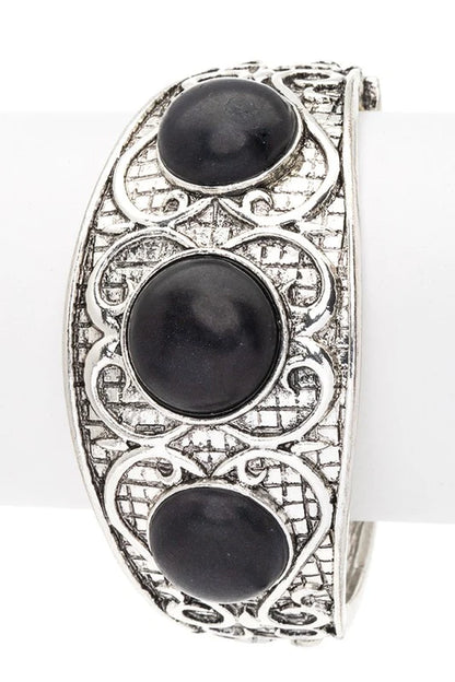 Stone Embossed Western Boho Bracelet