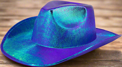 Space Cowboy Holographic Rave Hat