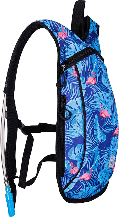 Hydration Pack Backpack with 2L Water Bladder for Women, Men, Teens, Kids - Hydropack Hydro Sports, Outdoor, Running, Camping, Hiking, Festivals, Raves