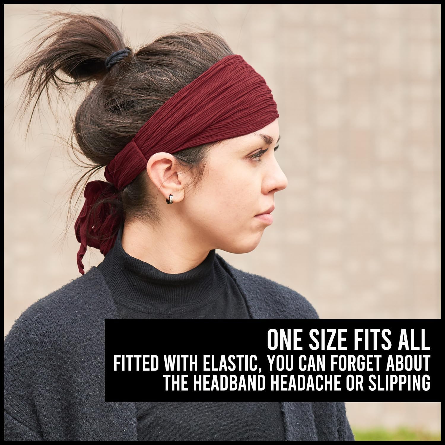 Womens Pirate Headband Headwrap - Turban Head Scarf Accessories Mens Hair Band