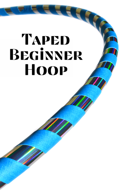 Beginner & Weighted Taped Hula Hoops | Mirror, Holographic, & Gaffer Grip Tape