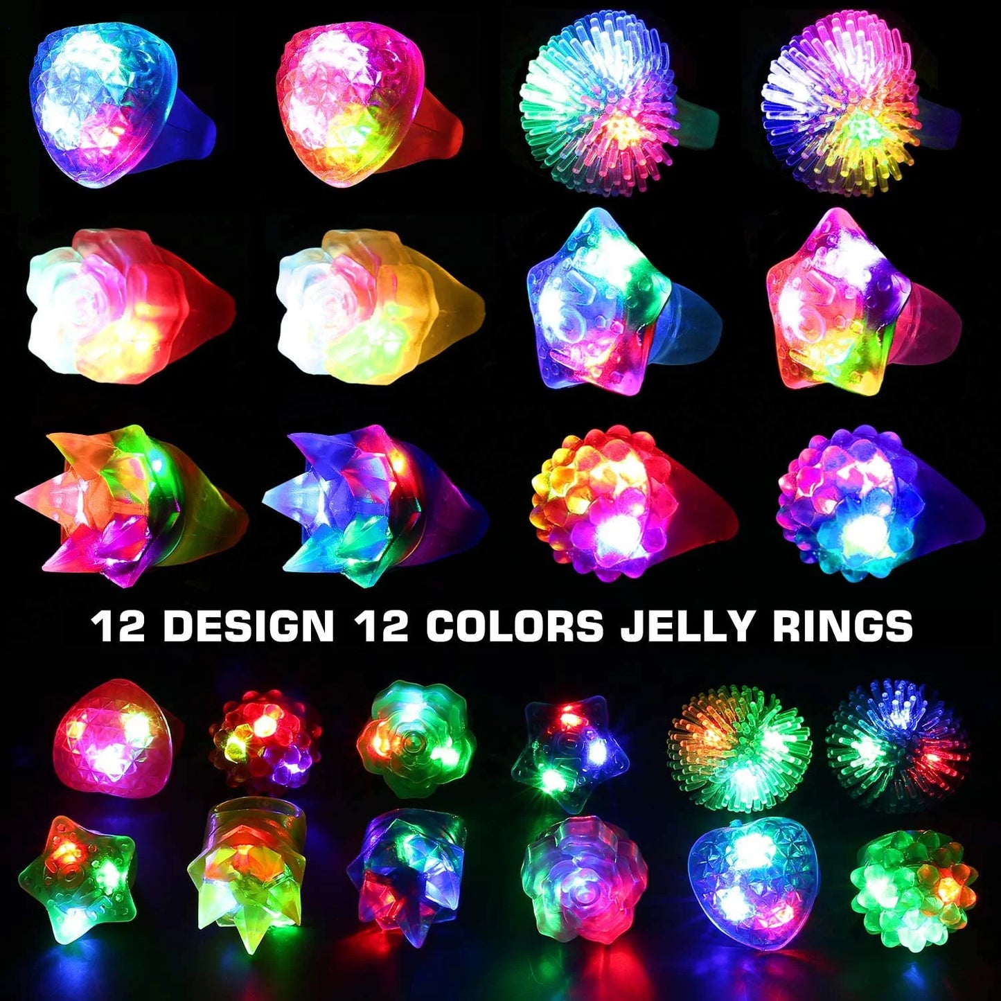 150 Pack - LED Light Up Party Favors Glow in the Dark  